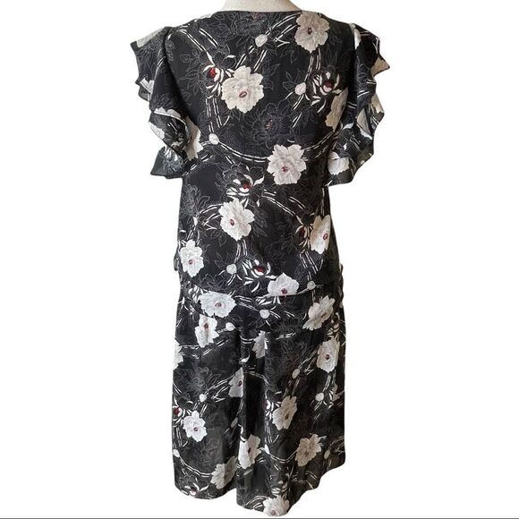 SanYeVon Vintage Floral Dress Sz S - Picture 3 of 12